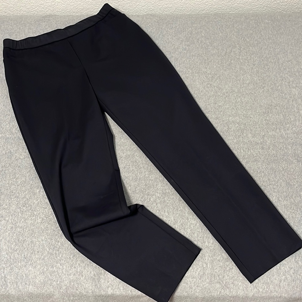 J. Jill Ponte Slim Leg Pullon Pants Medium Black Casual Office Career Capsule
